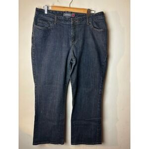 Venezia Women Size 3 Petite Stretch Bootcut Jeans Dark Wash Normcore
